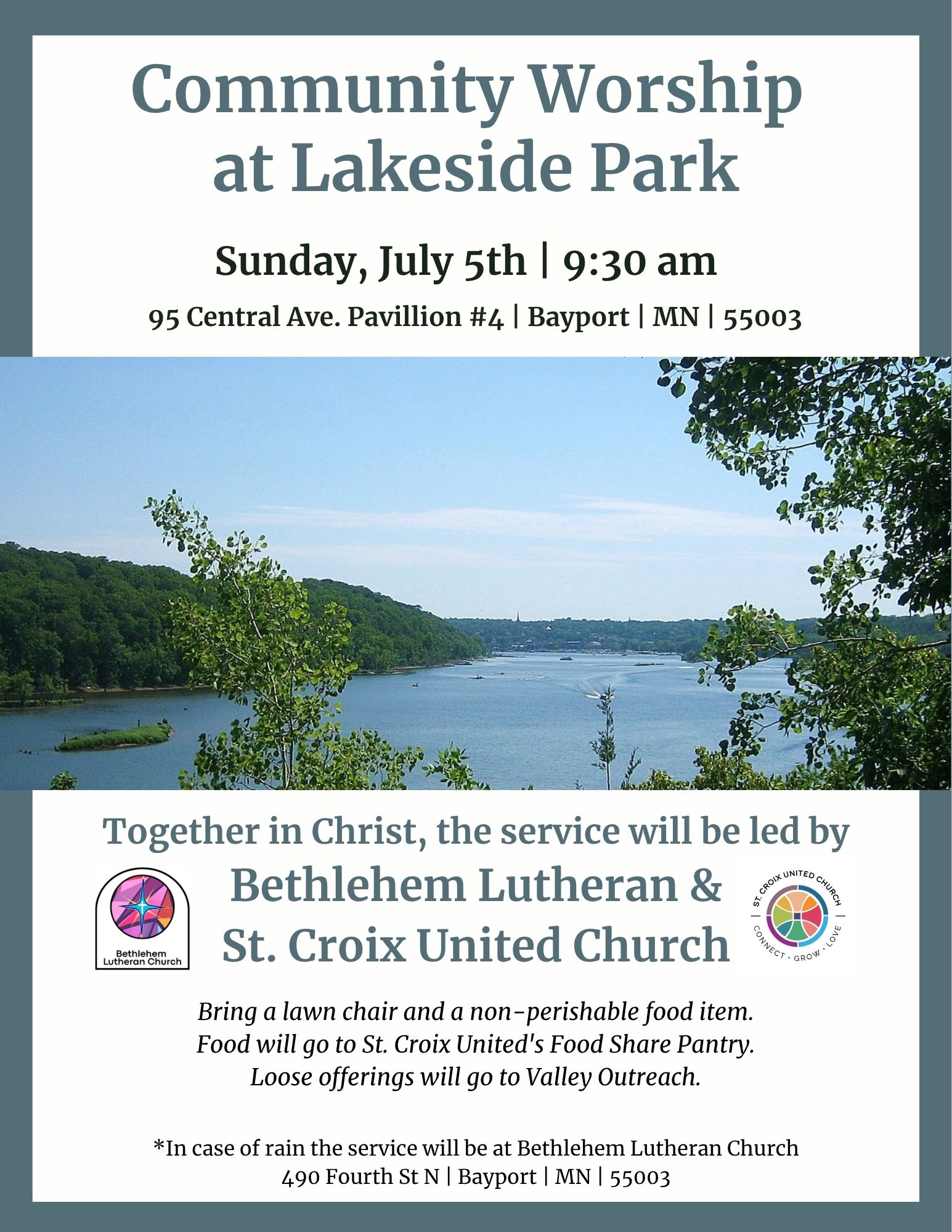 Community Worship at Lakeside Park